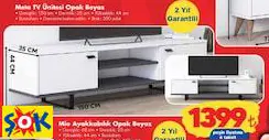 DOĞTAŞ RUUM STORE META TV ÜNİTESİ OPAK BEYAZ DOĞTAŞ RUUM STORE META TV ÜNİTESİ OPAK BEYAZ